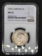 Verenigd Koninkrijk. George VI. 2 Shilling 1942 NGC MS63