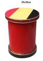 2dekans | Krukje poef - België Rode Duivels, Huis en Inrichting, Tafels | Bijzettafels, Ophalen of Verzenden, Nieuw