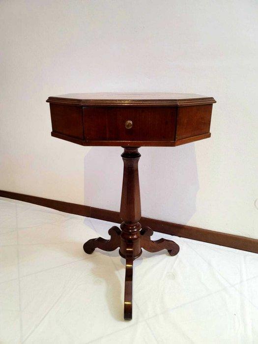 Table dappoint - bois marqueté - Table basse octogonale, Antiek en Kunst, Curiosa en Brocante