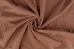 10 meter double gauze stof - Oud roze - 100% katoen, Verzenden, 120 cm of meer, Katoen, Roze