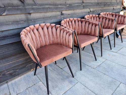 Stoel (4) - Metaal - Chique Golvend, Antiek en Kunst, Kunst | Designobjecten