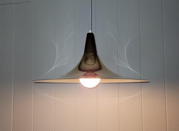 Plafondlamp - pendel tulpenlamp - Metaal, Teak, Antiek en Kunst, Kunst | Designobjecten