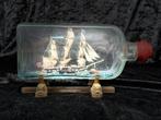 Maritieme objecten - Flaschenschiff mit Dreimaster – datiert