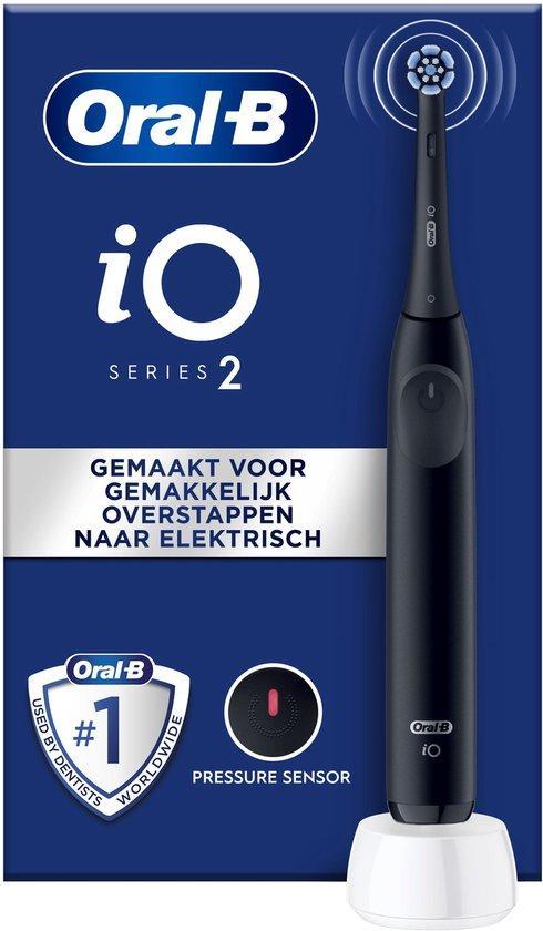 Oral-B iO2 Elektrische Tandenborstel - Night Black - 1 stuk, Handtassen en Accessoires, Uiterlijk | Parfum, Nieuw, Verzenden