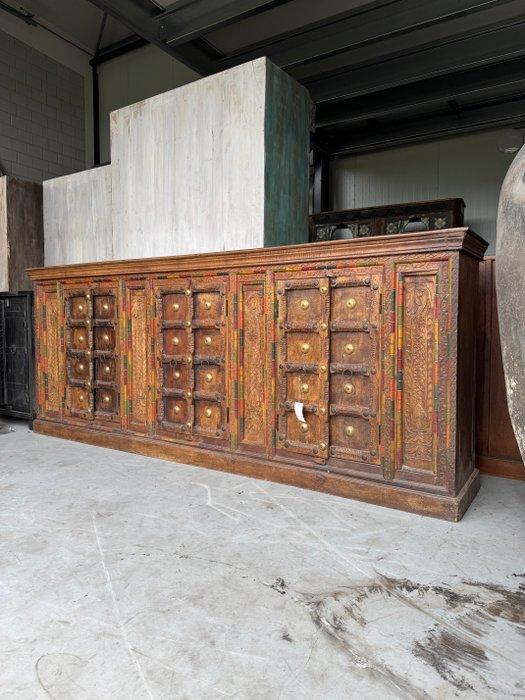 Kast - acacia - Handgesneden dressoir, Antiek en Kunst, Kunst | Niet-Westerse kunst