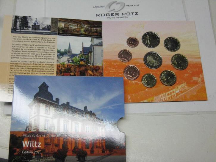 Luxemburg 5,88 Euro Kms 2023 Wiltz mit 2 Euro Ioc Photova..., Timbres & Monnaies, Monnaies | Europe | Monnaies euro, Envoi