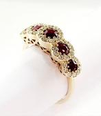 Ring - 18 karaat Geel goud, Roségoud - 2.97ct. tw. Robijn -, Nieuw