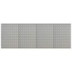vidaXL Gaatjespanelen wandgemonteerd 4 st 40x58 cm staal, Doe-het-zelf en Bouw, Verzenden, Nieuw