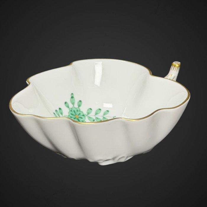 Meissen - Ondiepe kom - Porselein - Groene Indiase bloem, Antiek en Kunst, Antiek | Meubels | Tafels