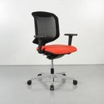 Giroflex 434 bureaustoel, rood / zwart mesh, 2D armleggers, Maison & Meubles, Ophalen of Verzenden