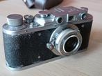 KMZ Krasnogorsk Zorki + Industar-22 3,5/5cm, in leather case, Nieuw