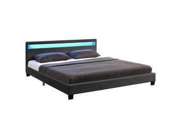 Veiling - Gestoffeerd bed Paris - 140 x 200 cm - Donkergrijs