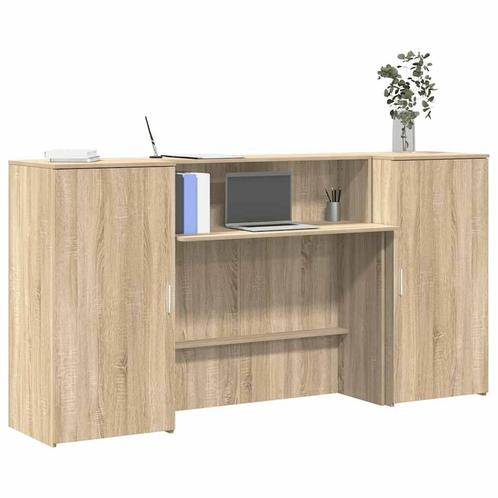 vidaXL Receptiebalie 200x50x103,5 cm bewerkt hout sonoma, Huis en Inrichting, Bureaus, Nieuw, Verzenden