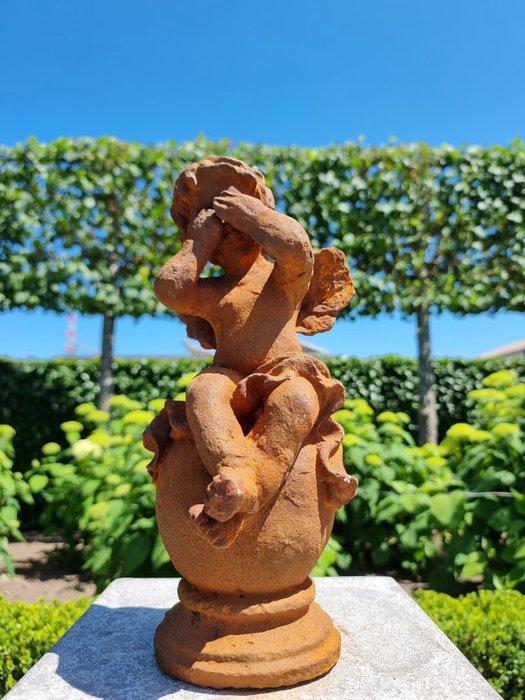 sculptuur, Cast iron Angel - 33 cm - IJzer, Antiek en Kunst, Antiek | Boeken en Manuscripten