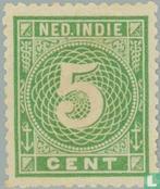 Nederlands-Indië - Cijfer - 1887, Postzegels en Munten, Postzegels | Nederlands-Indië en Nieuw-Guinea, Verzenden, Postfris