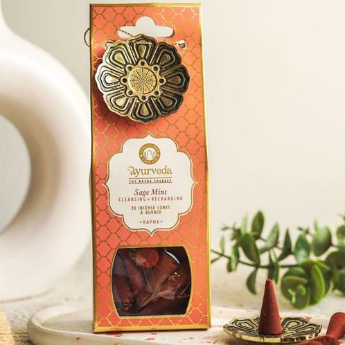 Song of India - Ayurveda Incense cones with Metal hanging, Sports & Fitness, Produits de santé, Wellness & Bien-être, Enlèvement ou Envoi