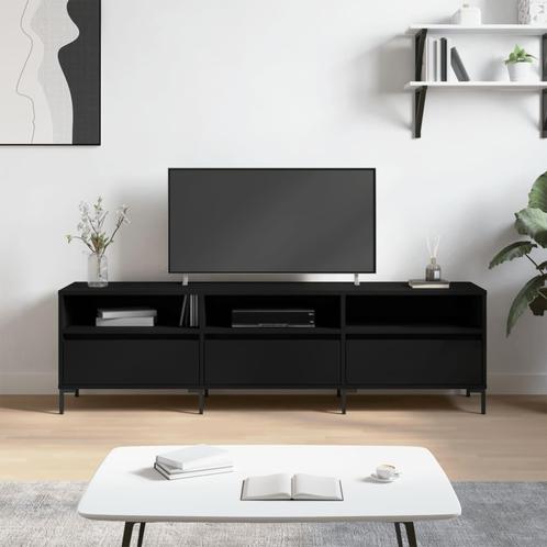 vidaXL Meuble TV noir 150x30x44,5 cm bois dingÃ©nierie, Huis en Inrichting, Kasten |Televisiemeubels, Verzenden