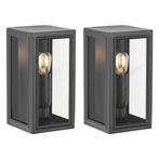 Strak &amp; modern 2x Spark Mini Muurlamp Zwart met LED, Overige materialen, Verzenden, Minder dan 50 watt, Wandlamp