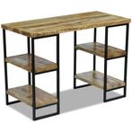 vidaXL Bureau 110x50x76 cm mangohout, Huis en Inrichting, Verzenden, Nieuw