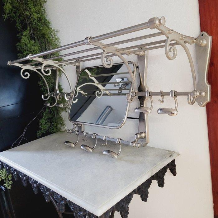 Art Deco Barlington Trein Wandkapstop Met Spiegel, 1970 -, Antiek en Kunst, Kunst | Designobjecten