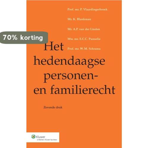 Het hedendaagse personen- en familierecht 9789013121964, Boeken, Wetenschap, Zo goed als nieuw, Verzenden