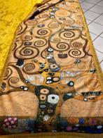 Plaid élégant en cachemire Art déco, arbre de vie de Klimt.