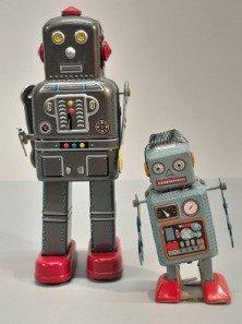 Unknown Manufacturers - Unboxed Tinplate Toy Robots - beschikbaar voor biedingen