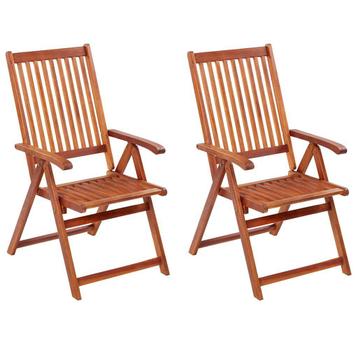 Klapstoelen Acaciahout (2 st) - OP = OP - Tuinplezier! beschikbaar voor biedingen