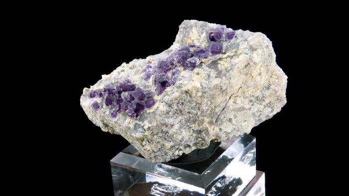 Fluoriet (phantom) - Saint-Péray, Ardèche, Frankrijk -, Verzamelen, Mineralen en Fossielen