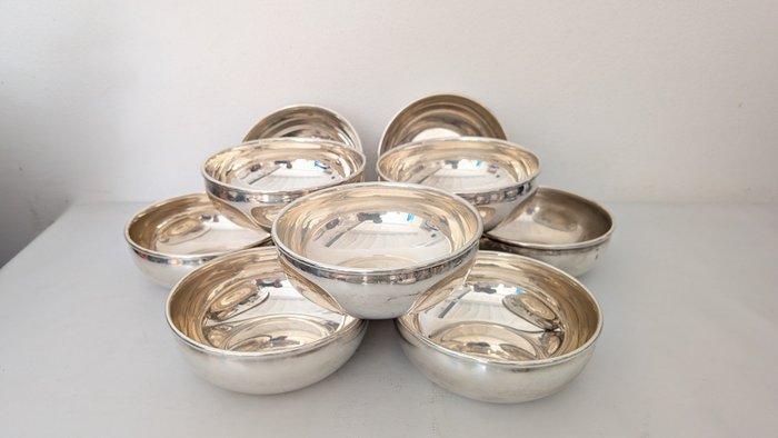 Job Art Silver plated - Kom (10) - Verzilverd - Per 10, Antiek en Kunst, Antiek | Meubels | Tafels