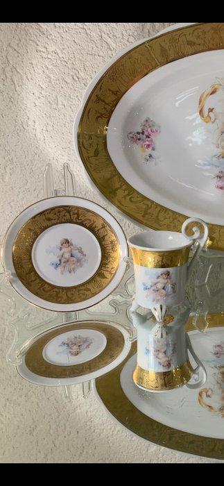 T.LIMOGES - Tafelservies (5) - 22 kt goud - Cherubijntjes, Antiek en Kunst, Antiek | Meubels | Tafels