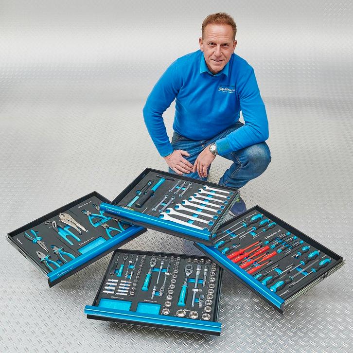 Datona Gereedschapsset Extended Plus 117-delig - voor 4, Doe-het-zelf en Bouw, Gereedschap | Handgereedschap, Ophalen of Verzenden