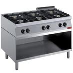 Gasfornuis | 6 Branders | 6x 5.5kW | Open Onderstel |, Verzenden, Nieuw in verpakking