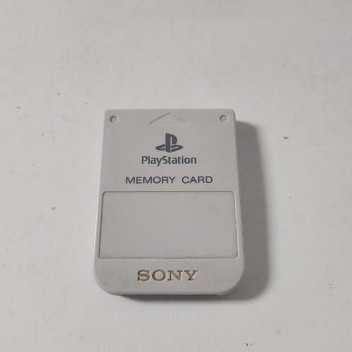 Witte Sony Memorycard Playstation 1, Games en Spelcomputers, Spelcomputers | Sony Consoles | Accessoires, Zo goed als nieuw, Ophalen of Verzenden