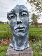 Statue, head with various shades of gray - 50 cm -