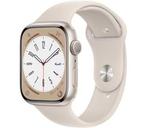Apple Watch Series 8 41mm Zilver Zilver met GARANTIE & ve..., Telecommunicatie, Ophalen of Verzenden, Gebruikt