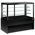 Warmhoudvitrine | Zwart | +30°C/+90°C | 4 Niveaus | 1.32kW, Verzenden, Nieuw in verpakking