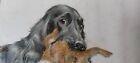 Léon Danchin (1887-1938) - Bloksnijwerk, Cocker Spaniel noir