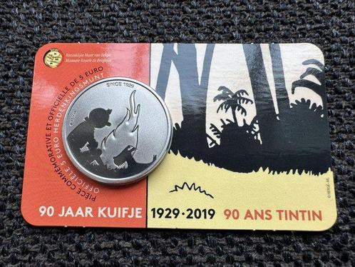 België. 5 Euro 2019 90 Jaar Kuifje in coincard  (Zonder, Postzegels en Munten, Munten | Europa | Euromunten