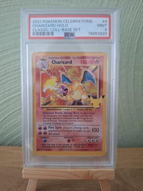 Pokémon - 1 Graded card - Charizard - PSA 9, Hobby en Vrije tijd, Verzamelkaartspellen | Pokémon