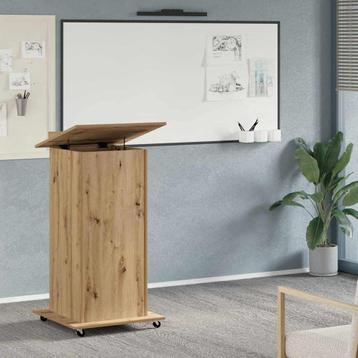 vidaXL Podium artisanaal eikenkleurig 55 x 55 x 107 cm, Verzenden