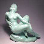 Komlós Ceramics - Komlós Brothers - sculptuur, Art Deco Nude, Antiquités & Art