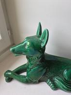 Saint Clement - Sculpture, Le chien - 30 cm - Faïence, Antiquités & Art