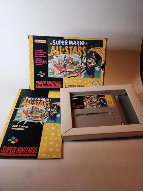 Super Mario All-Stars Super Nintendo SNES, Games en Spelcomputers, Games | Nintendo Super NES, Zo goed als nieuw, Ophalen of Verzenden