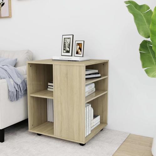 vidaXL Kast verrijdbaar 60x53x72 cm spaanplaat sonoma, Huis en Inrichting, Kasten | Overige, Nieuw, Verzenden