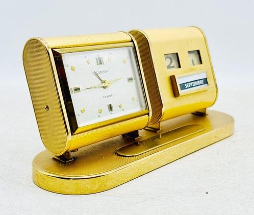 Wekker - Art Deco Messing - 1930-1940, Huis en Inrichting, Overige Huis en Inrichting