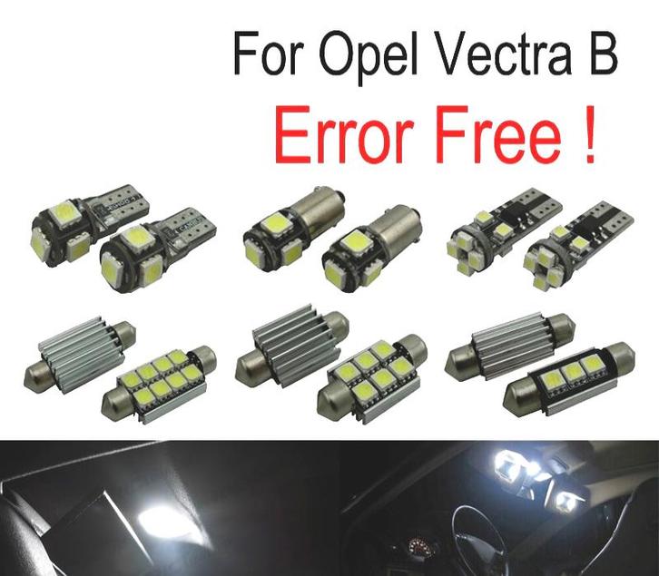 Kit 12 Ampoules Led Intérieur Pour Opel Vectra B Vauxhall 3, Auto-onderdelen, Verlichting, Verzenden