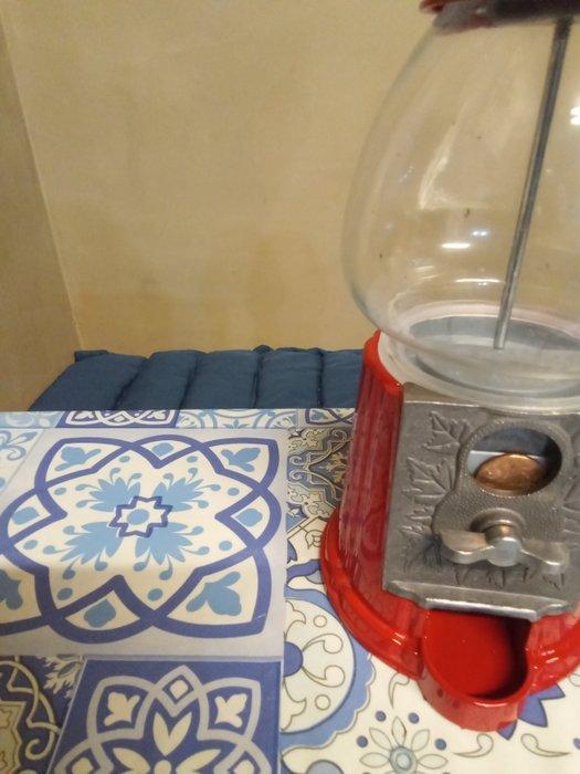 Kauwgomballenmachine - Bandenservice, in met, Antiek en Kunst, Antiek | Wandborden en Tegels