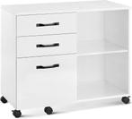 Vasagle - mobiele archiefkast met 3 laden - 66x80 cm - met, Huis en Inrichting, Verzenden, Nieuw