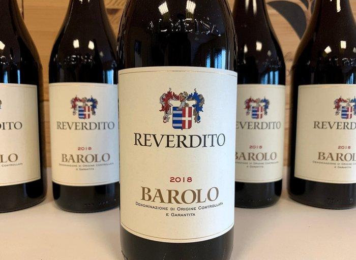 2018 Reverdito - Barolo - 6 Flessen (0.75 liter), Verzamelen, Wijnen